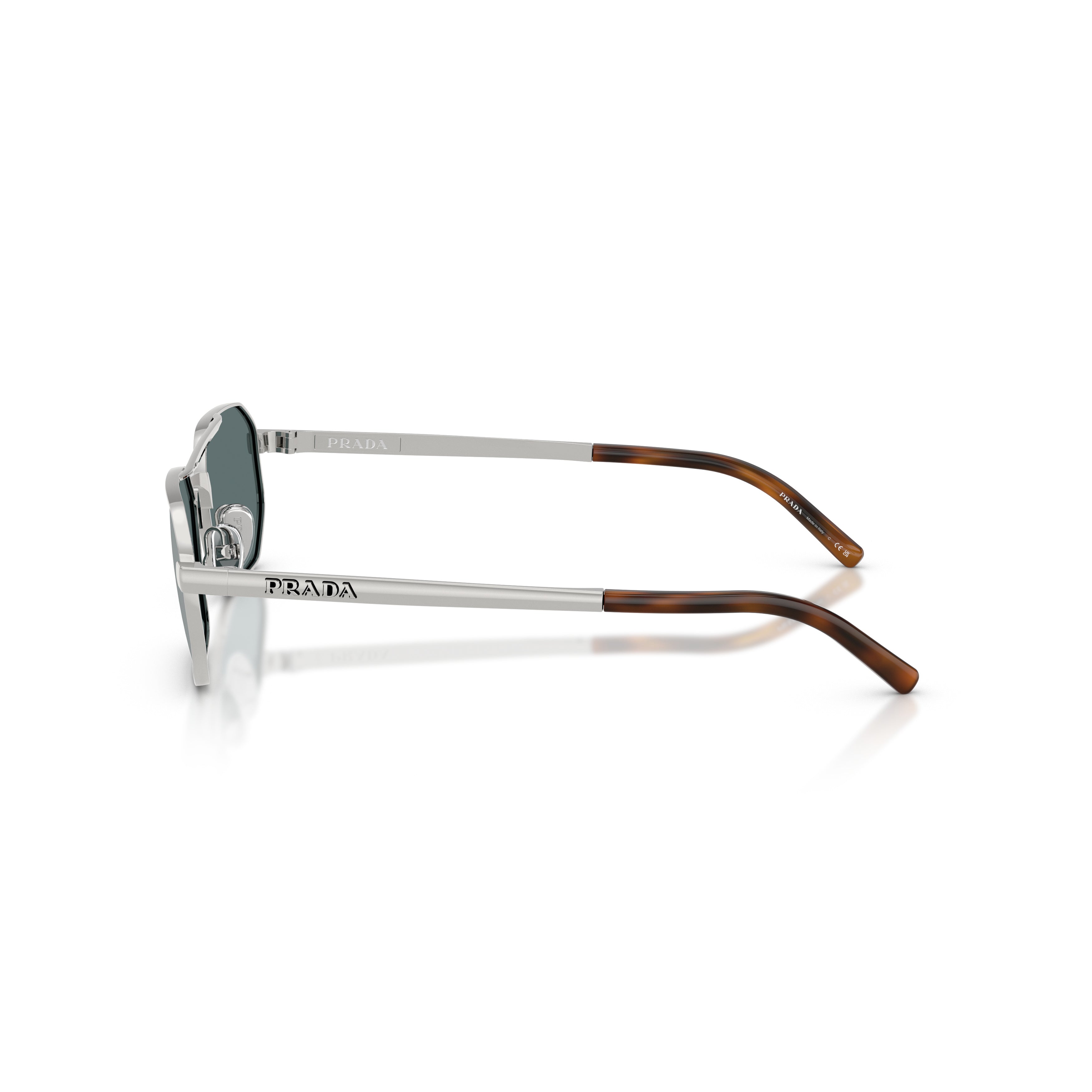 0pr D53s Rectangular Metal Frame Sunglasses