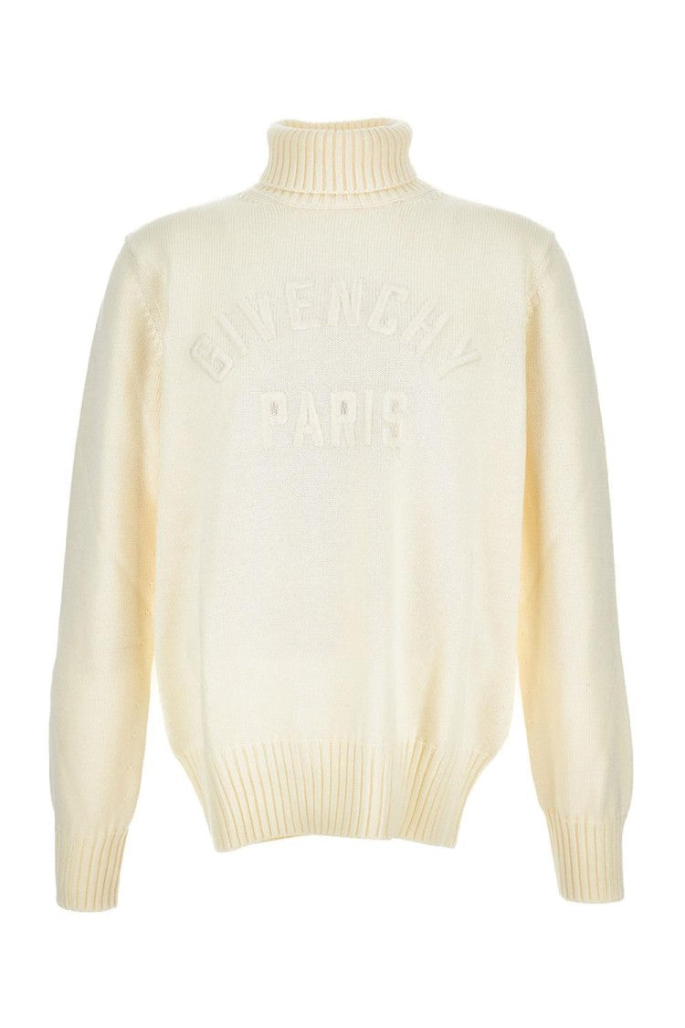 Beige High Neck Sweater