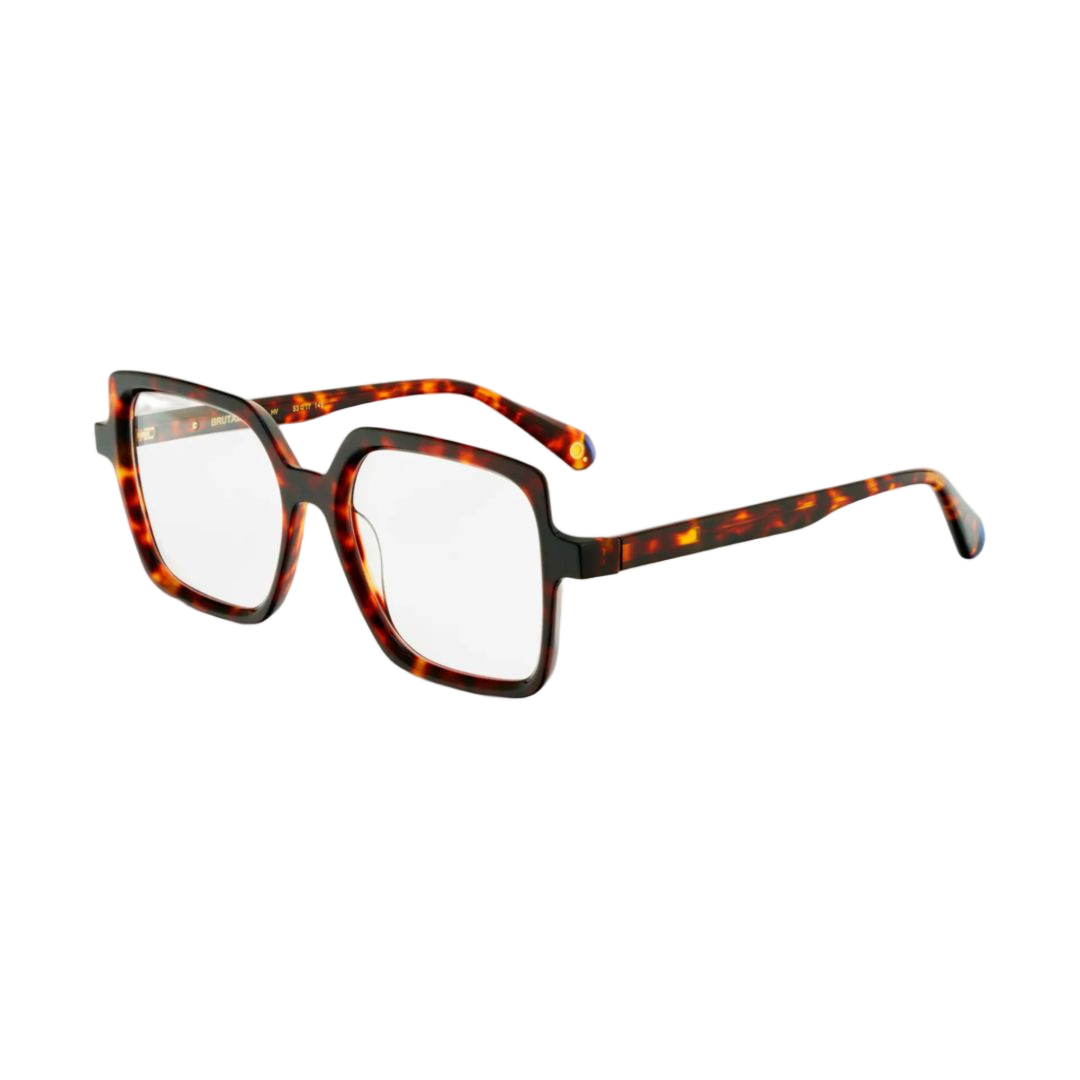 Brutal No.28 Oversized Tortoiseshell Square Frame Eyeglasses