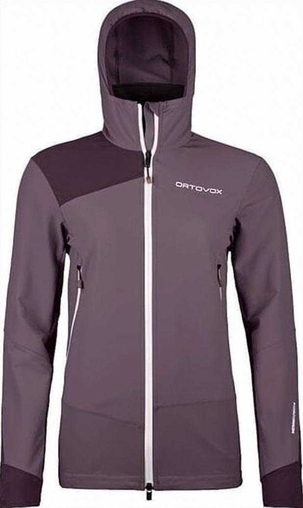 Fitted Purple Jacket with High Collar