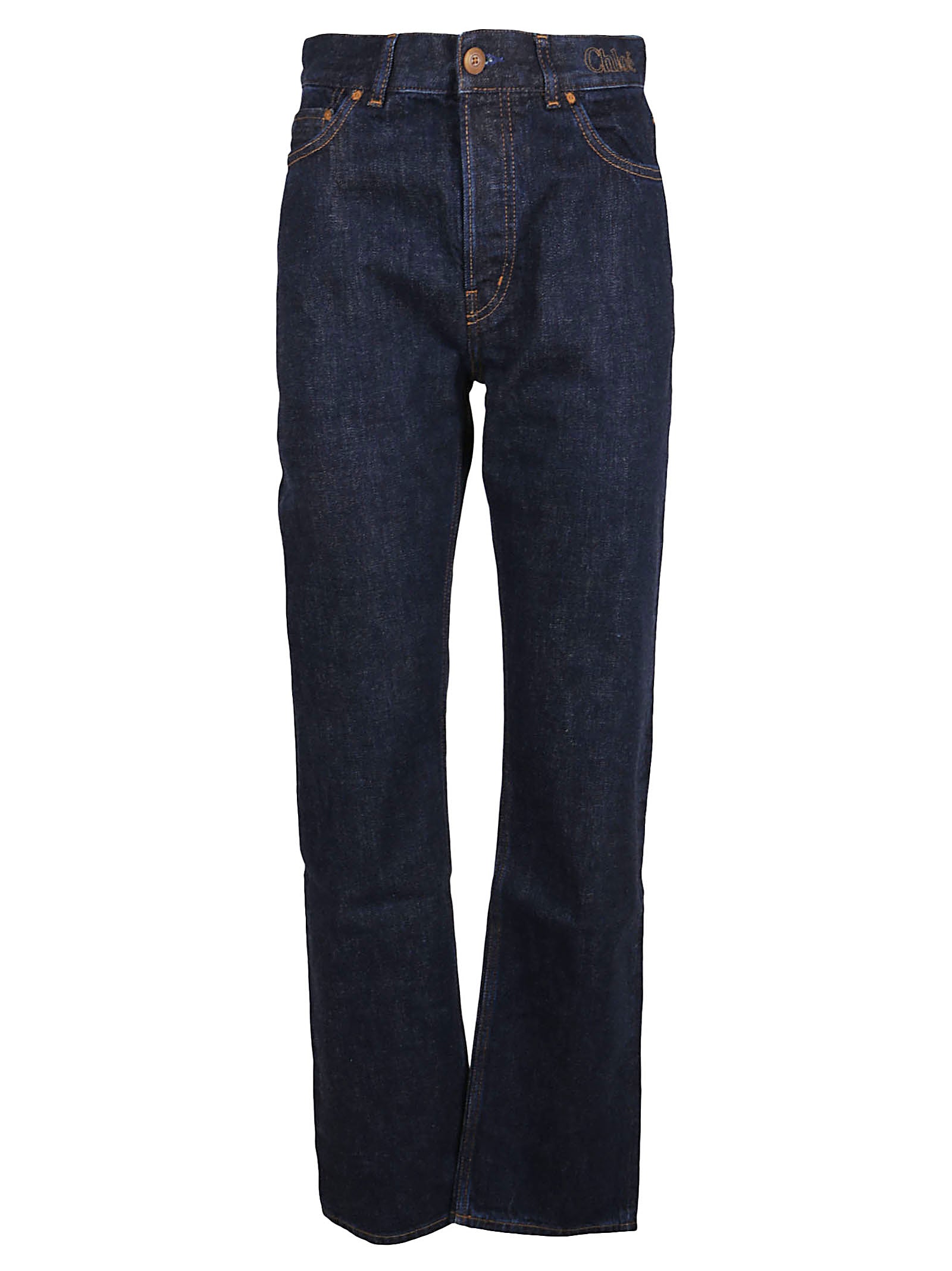 Straight-Leg Mid-Rise Jeans