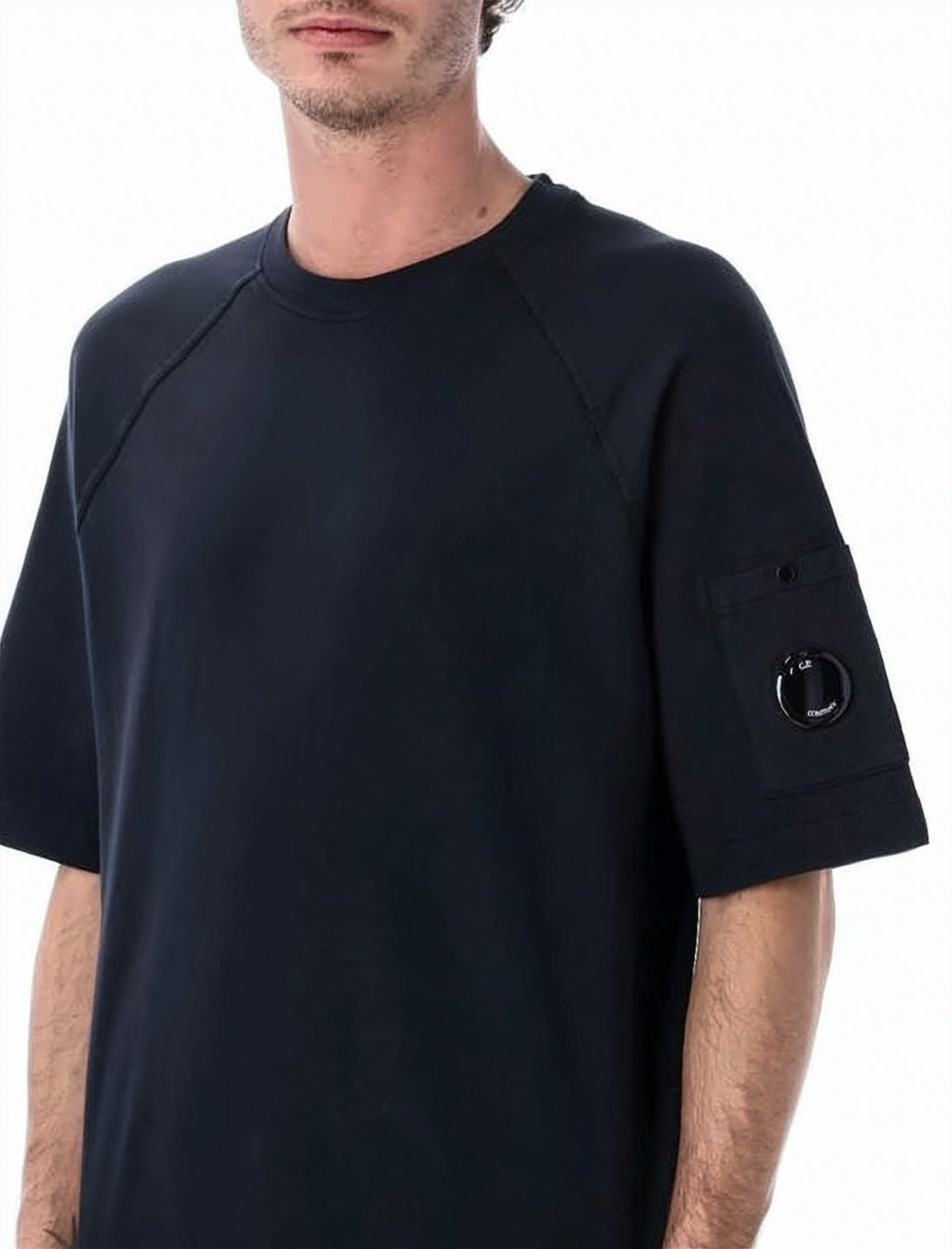 Relaxed-Fit Cotton Short-Sleeve Sweatshirt With Raglan Sleeves