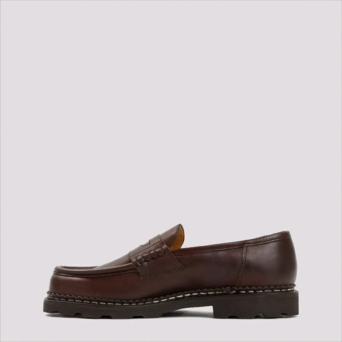 Penny Strap Brown Leather Loafers