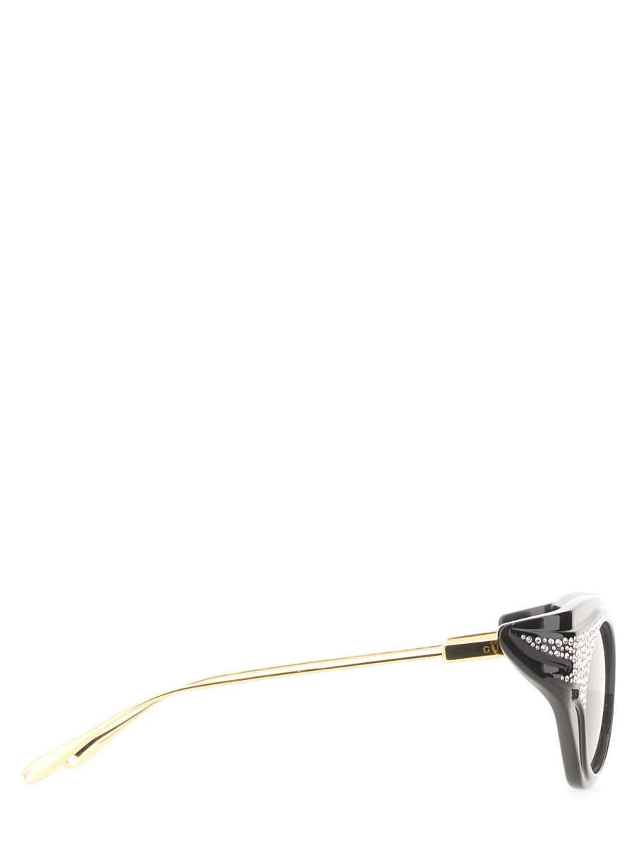 Retro Cat-Eye Sunglasses with Bold Purple Lenses