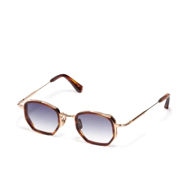 Geometric Tortoiseshell Sunglasses With Gradient Lenses