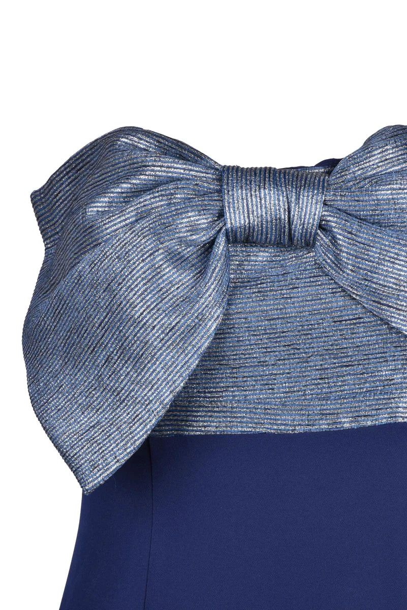 Longuette Sheath Dress - Blue