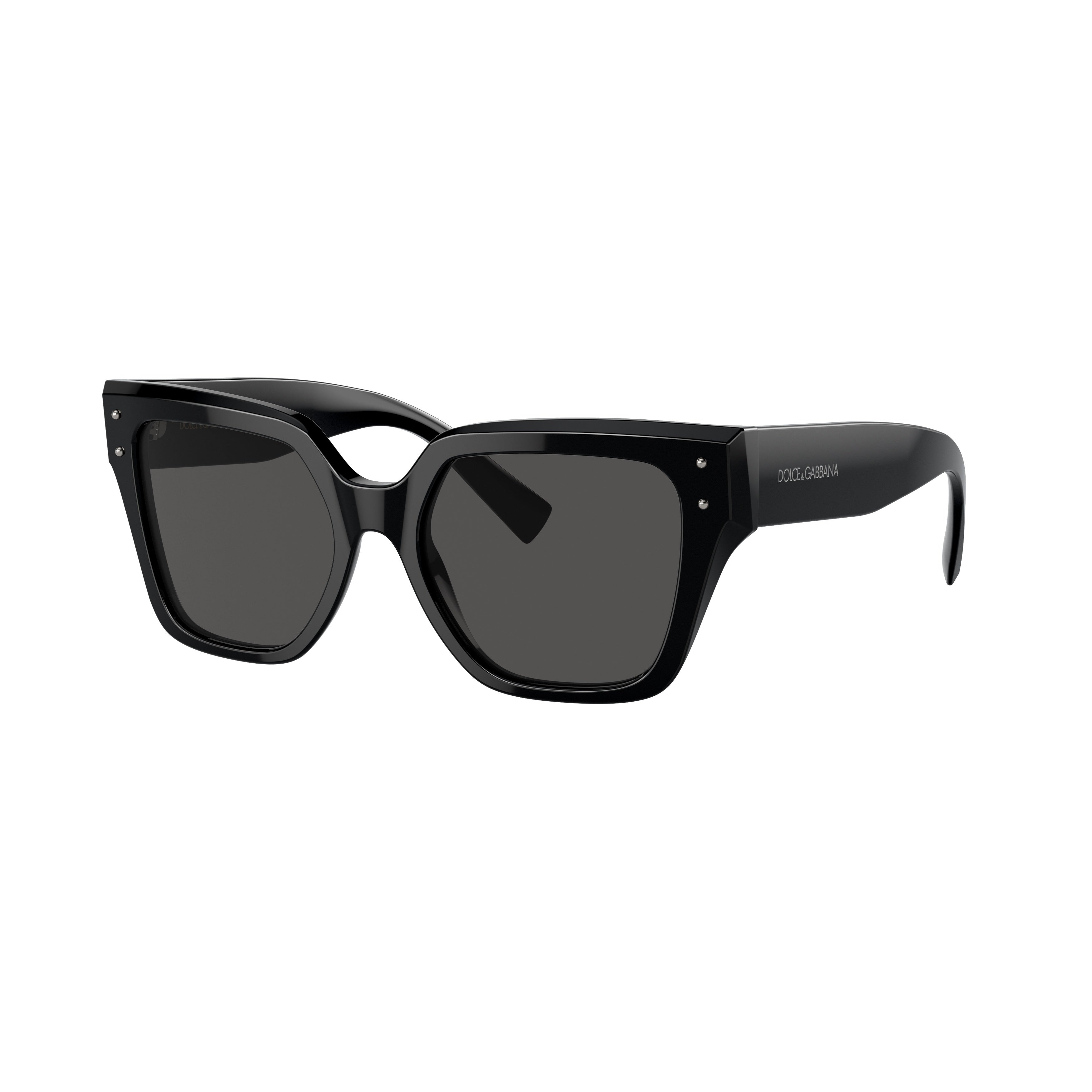 0dg4471 Oversized Square Frame Black Acetate Sunglasses