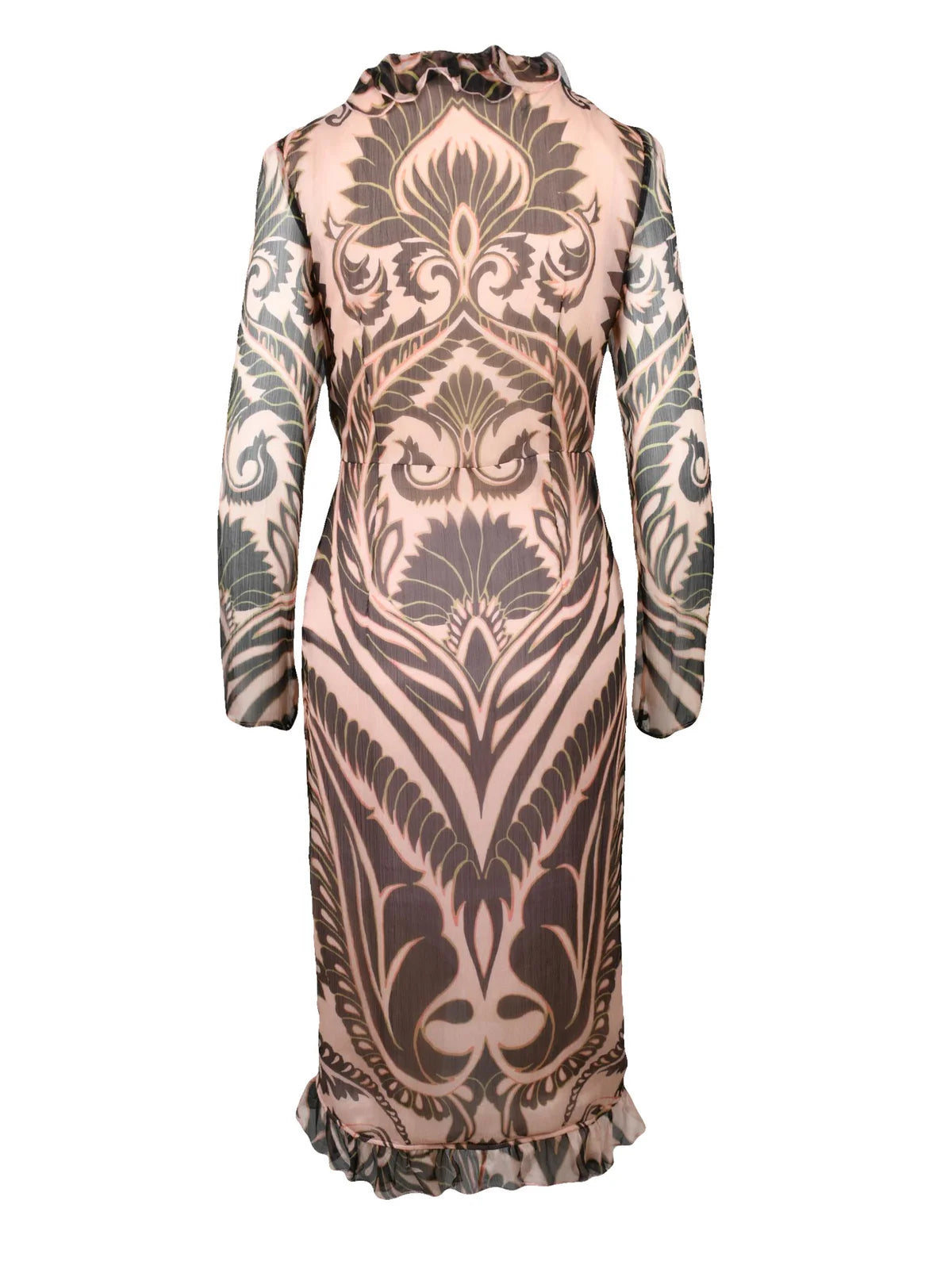 Silk Voile Dress - Multicolor