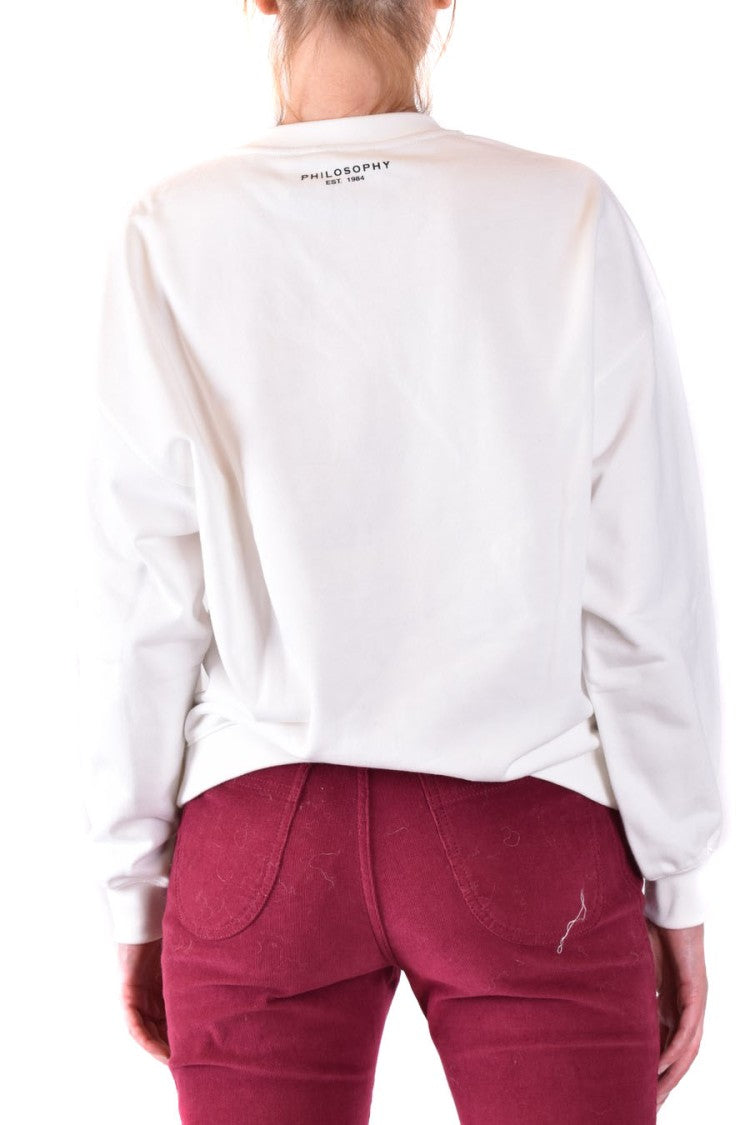 Relaxed-Fit Cotton Sweatshirt With Multicolor Floral Pattern