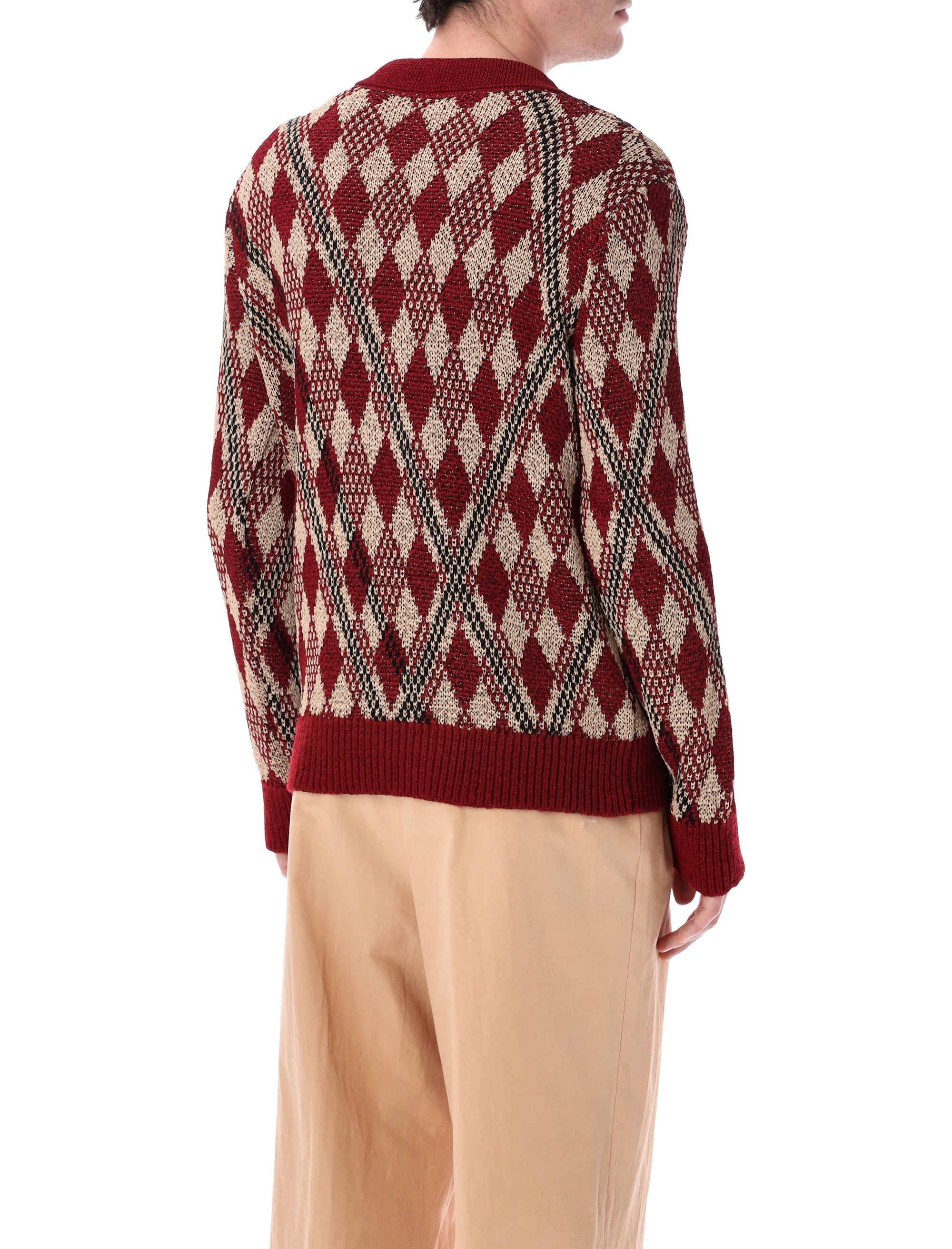 Macramé Polo Sweater
