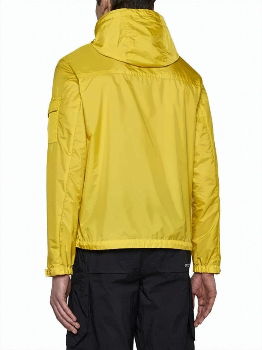 Lightweight Yellow Jacket with Design