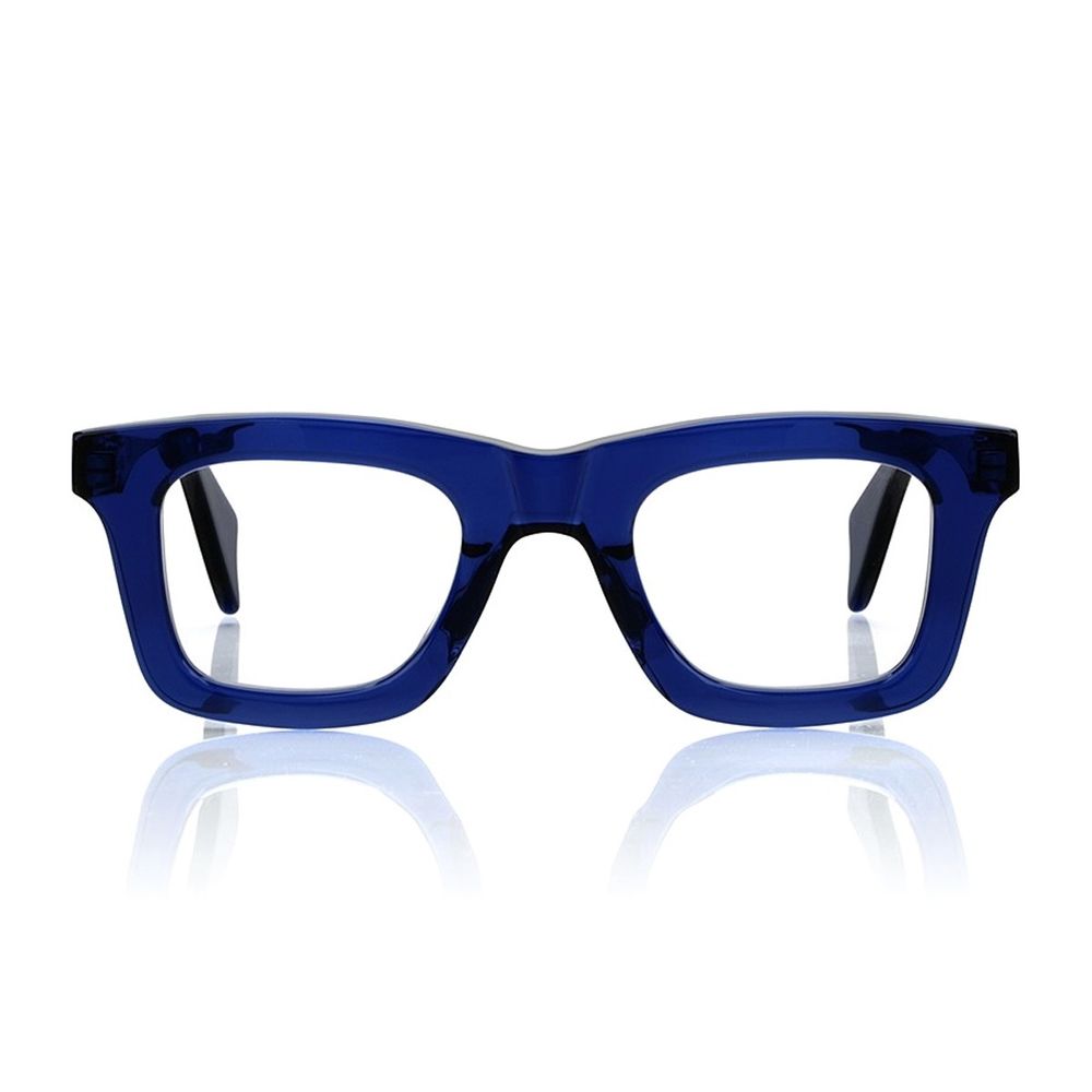 Concept Eyewear Mk308 Squared Transparent Blue Mazzucchelli Acetate Eyewear