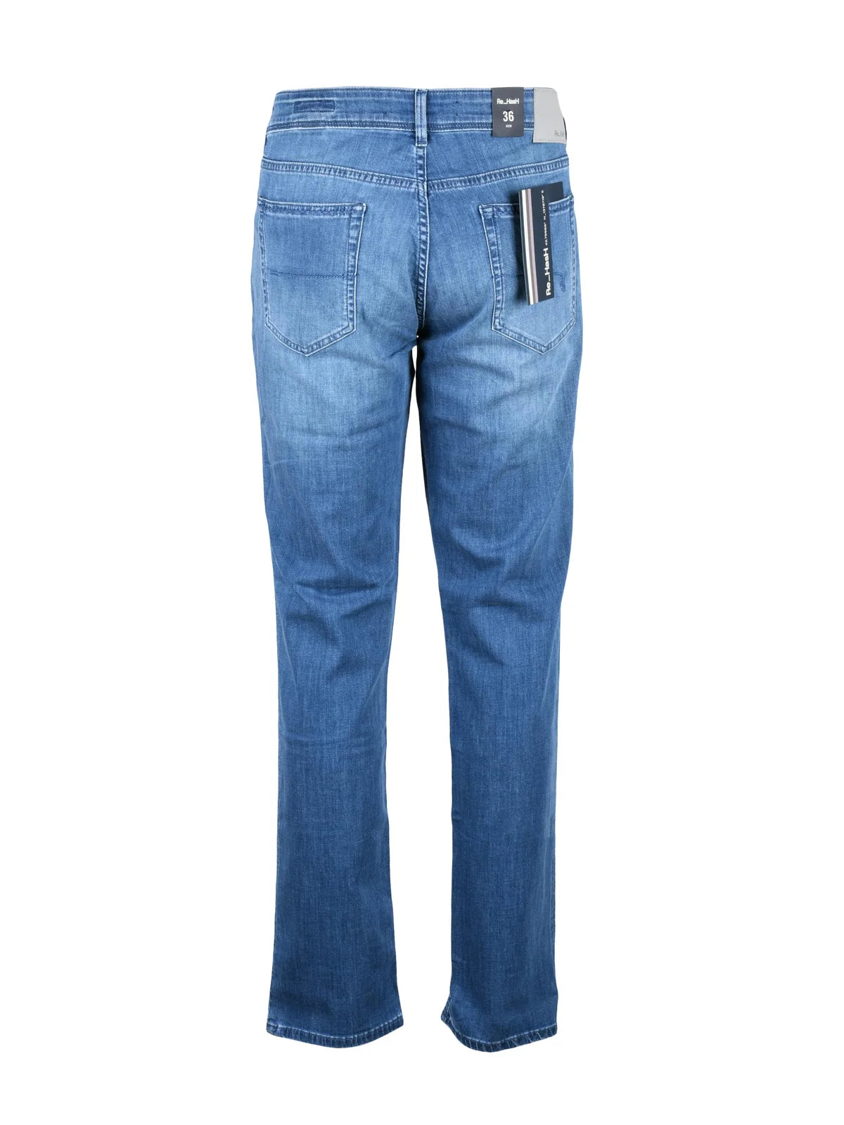 Light Blue Cotton Elastane Stretch Jeans