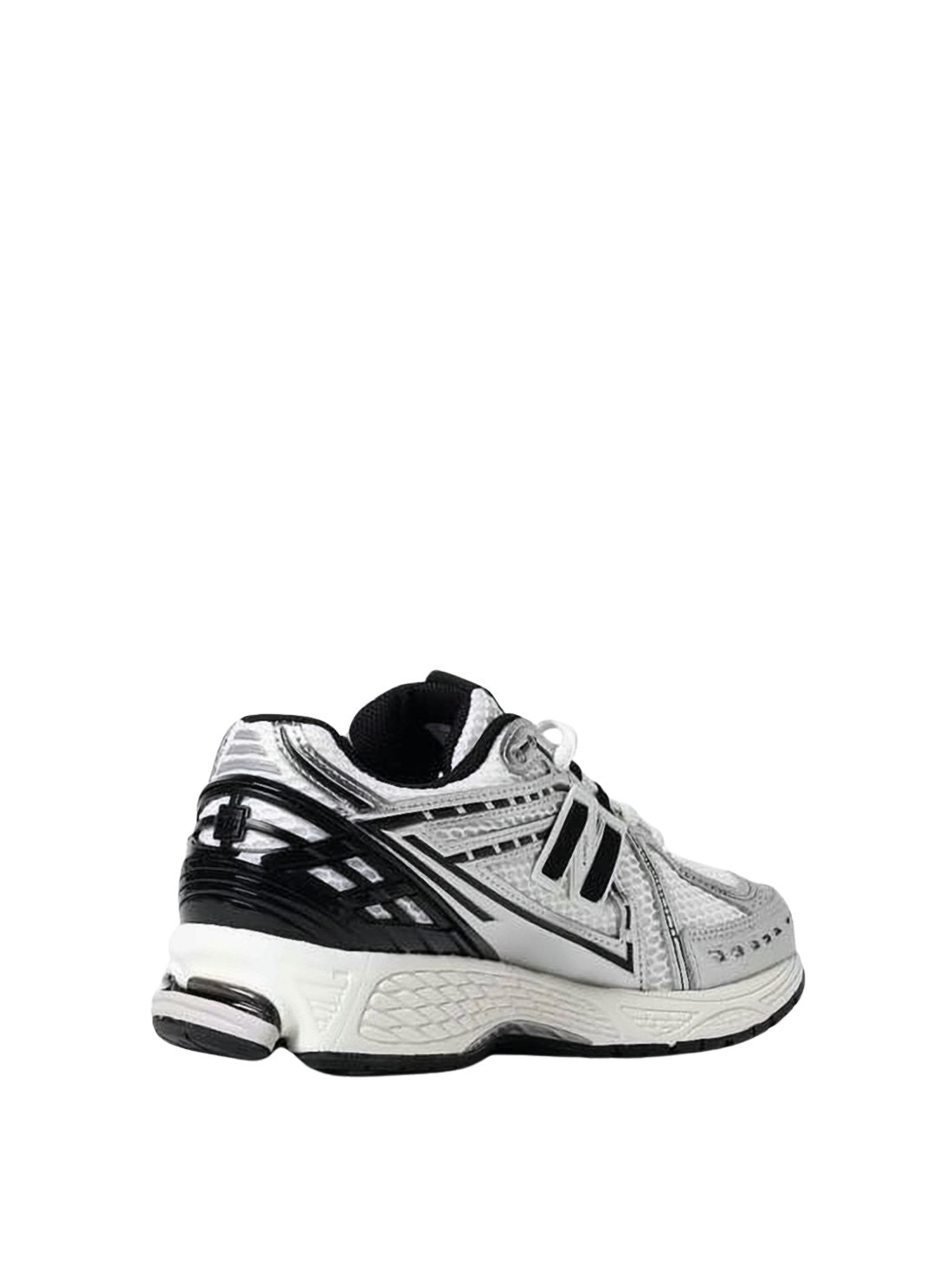 Sleek White and Silver Sneakers