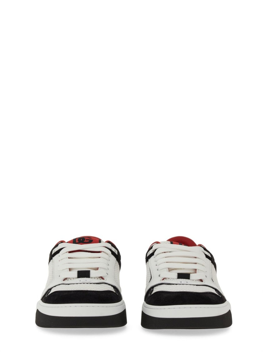 Leather And Mesh Sneaker