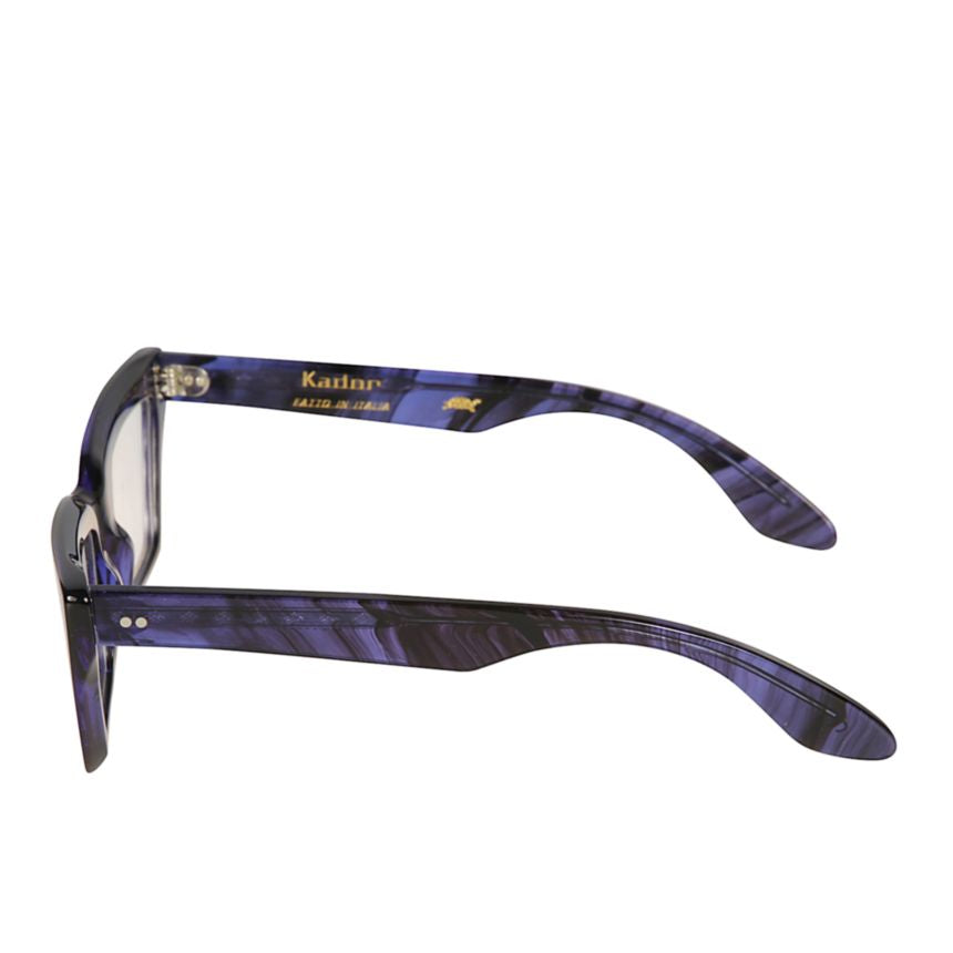 Alexa Angular Rectangular Frame Sunglasses with Marbled Design
