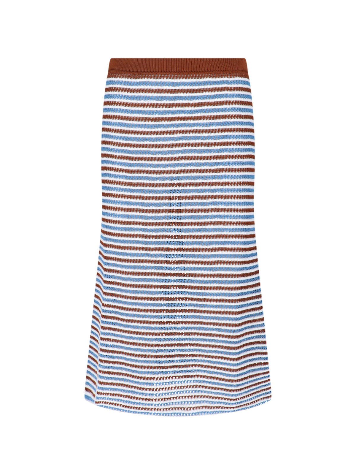 Multicolor Crochet Knit Cotton Skirt