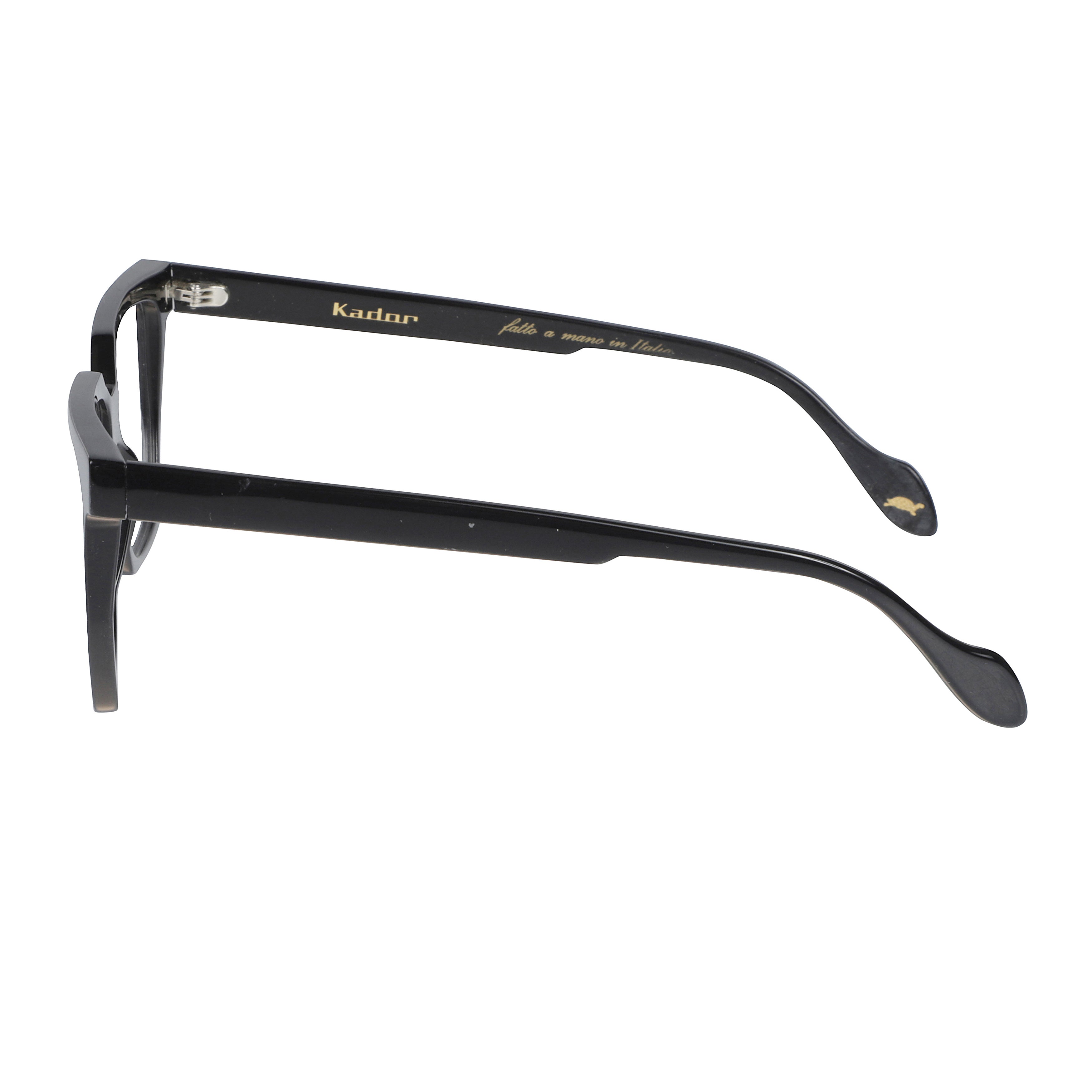Charlize Light Geometric Black Frame Sunglasses with Angular Design