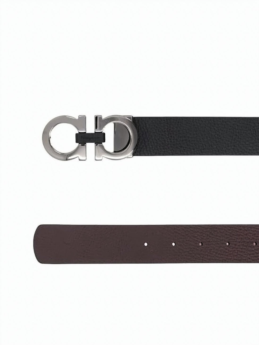 Textured Black Cow Leather Belt