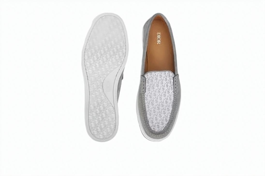 Slip-On Grey Loafers