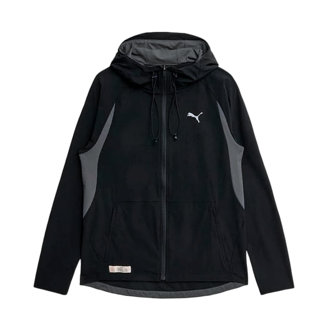 Black Casual Jacket with Hood