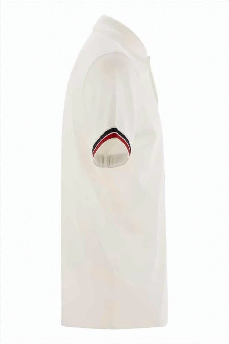 Short-Sleeve Polo Shirt With Contrasting Striped Accents