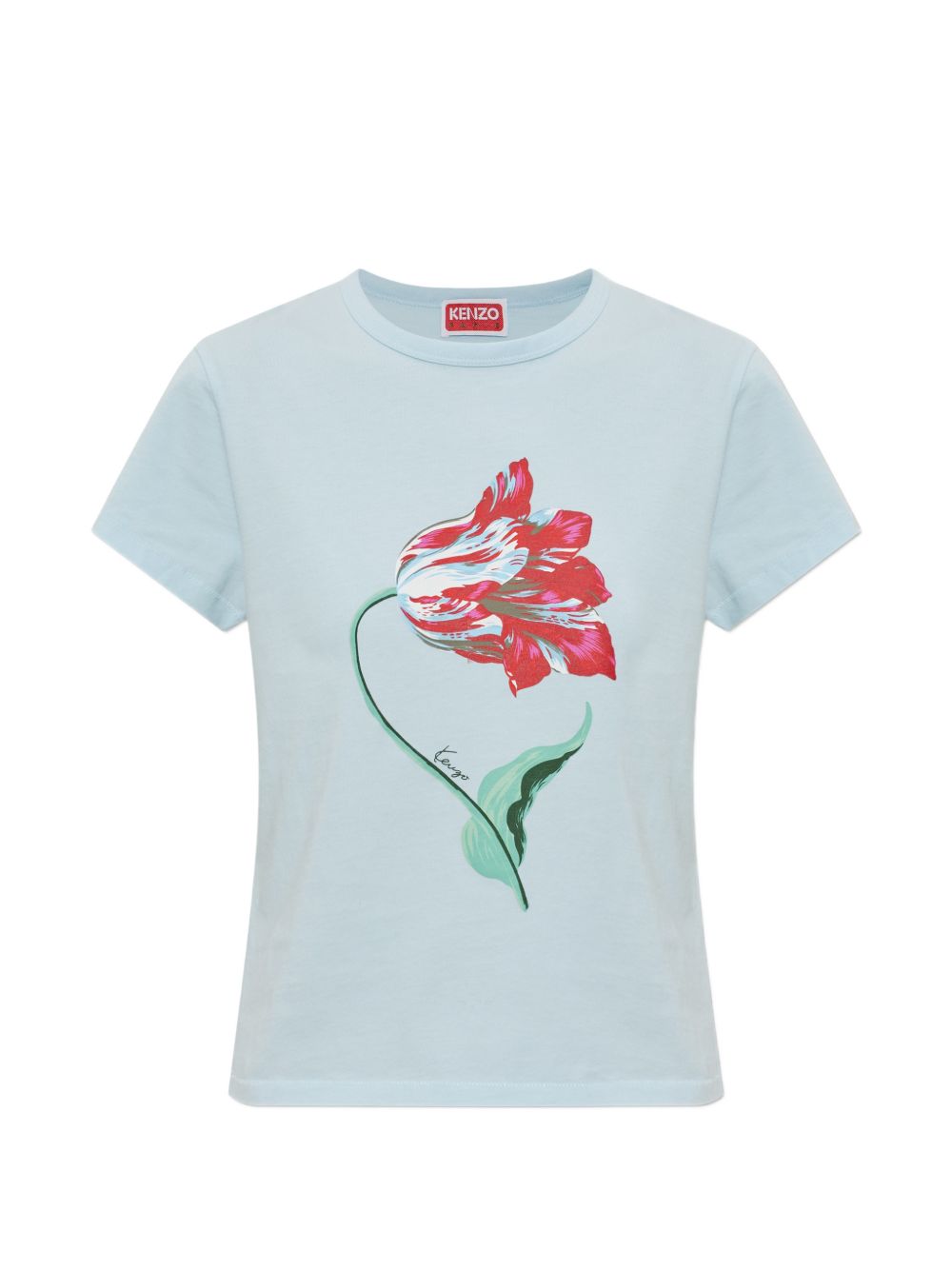 White Relaxed Fit Graphic Crew Neck Top