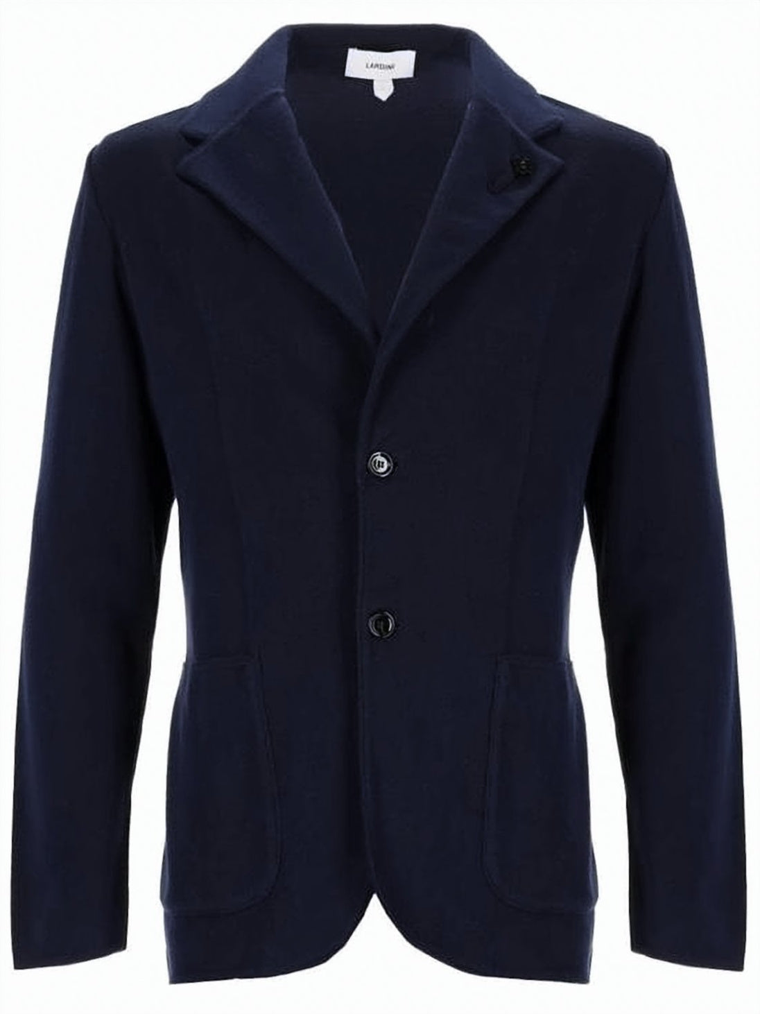 Tailored Fit Navy Cotton Jacket