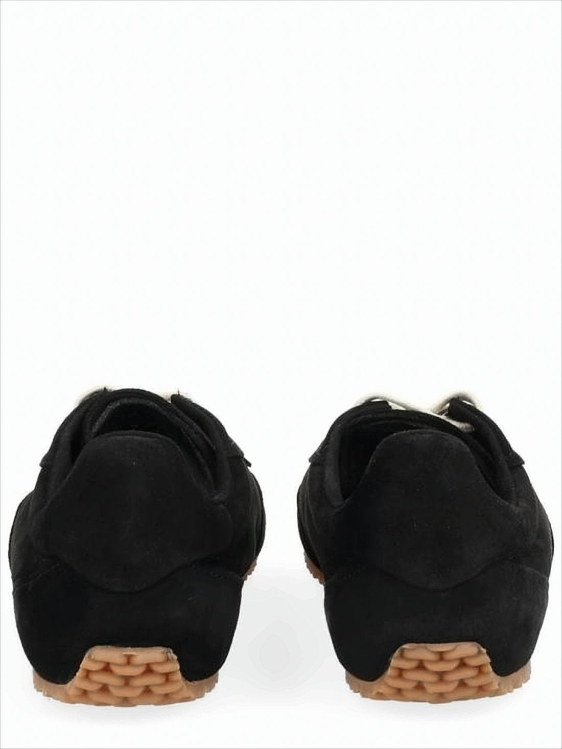 Suede Low-Profile Sneakers with Textured Sole