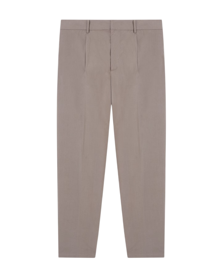 Straight Fit Front Back Slit Trousers