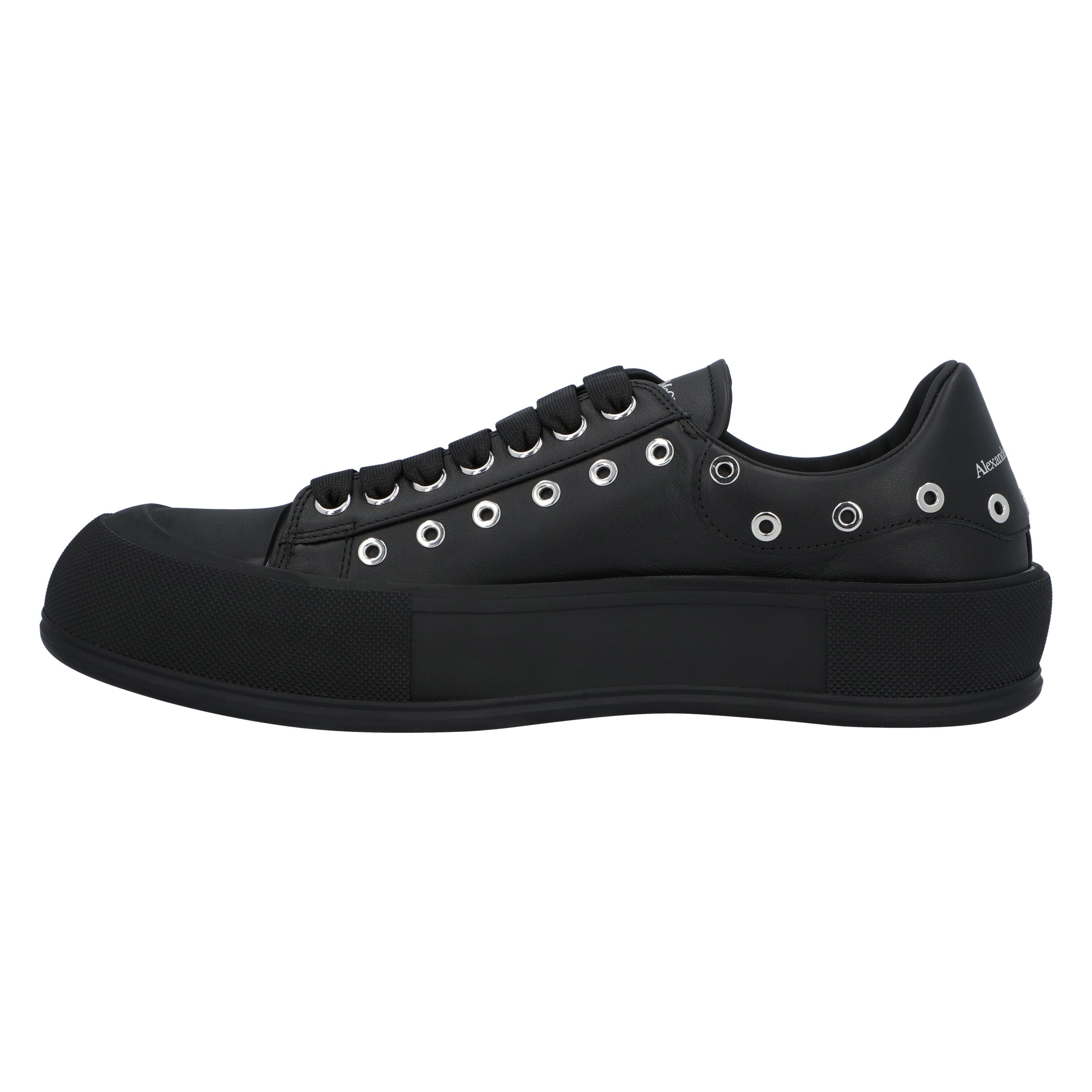 Deck Plimsoll In Black/Silver