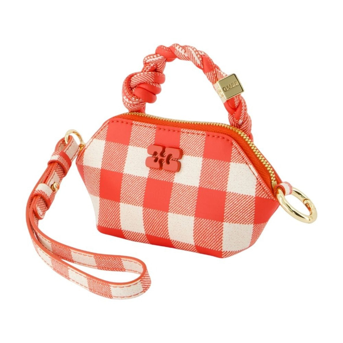 Bou Nano Keyring - Leather - Red