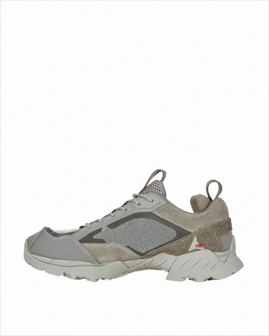 Textured Grey Sneakers with Sole
