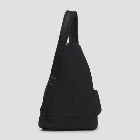Black Polyamide Crossbody Bag