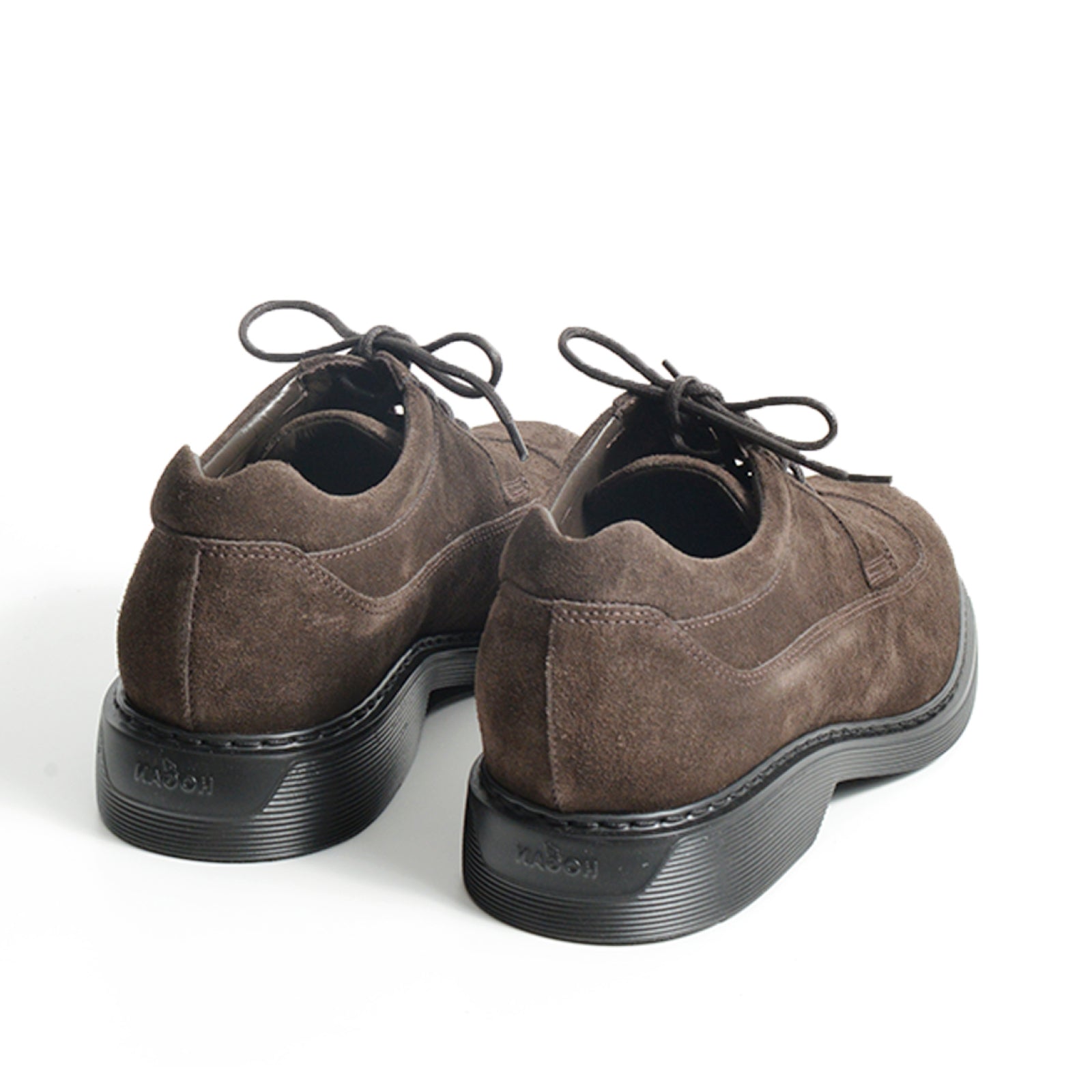 Brown Suede Derby Shoes