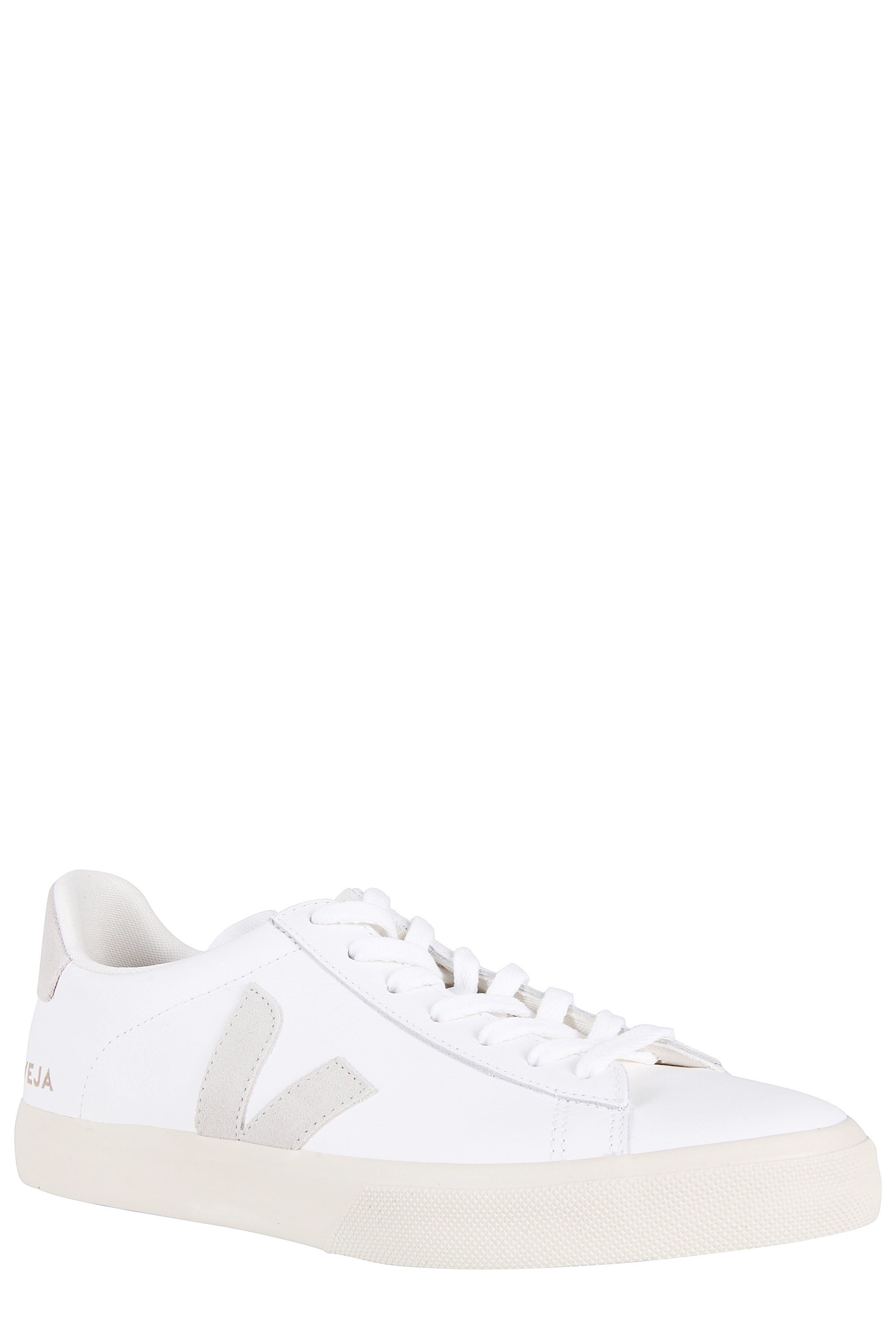 Leather Upper Sneakers With Suede Logo Accents