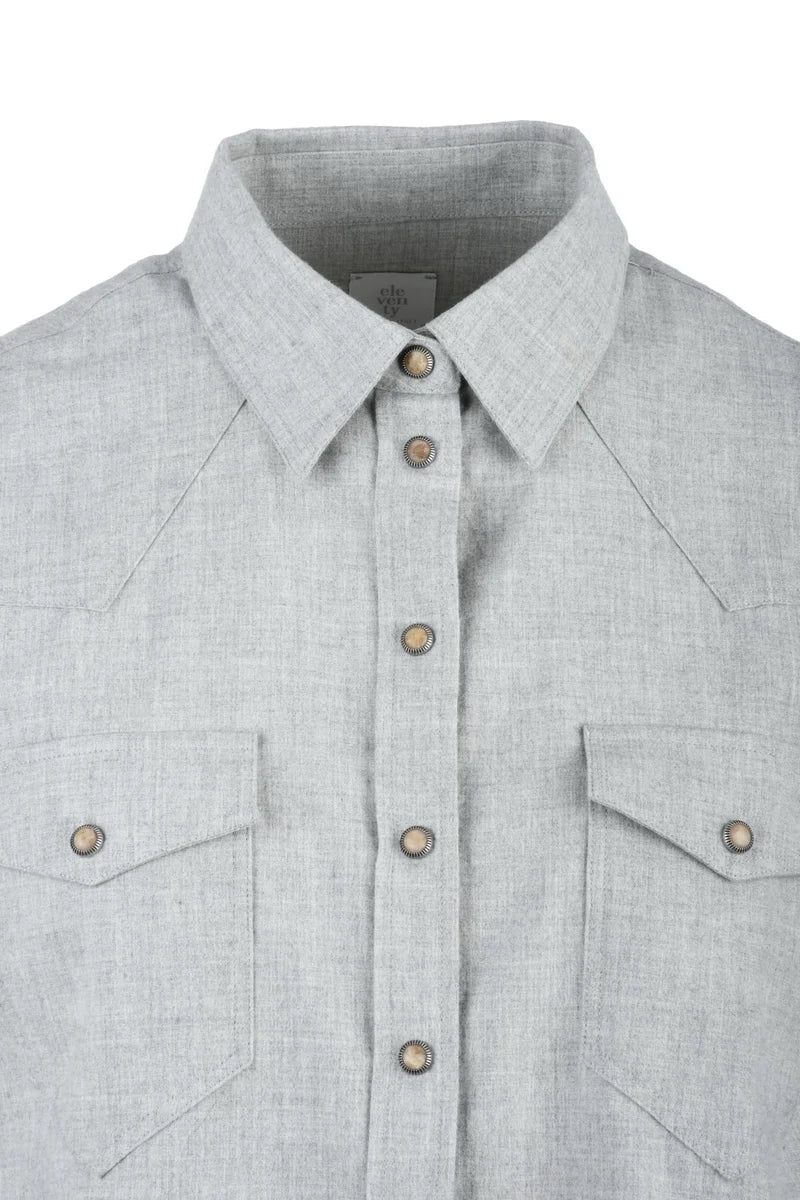Cotton Shirt - Grey