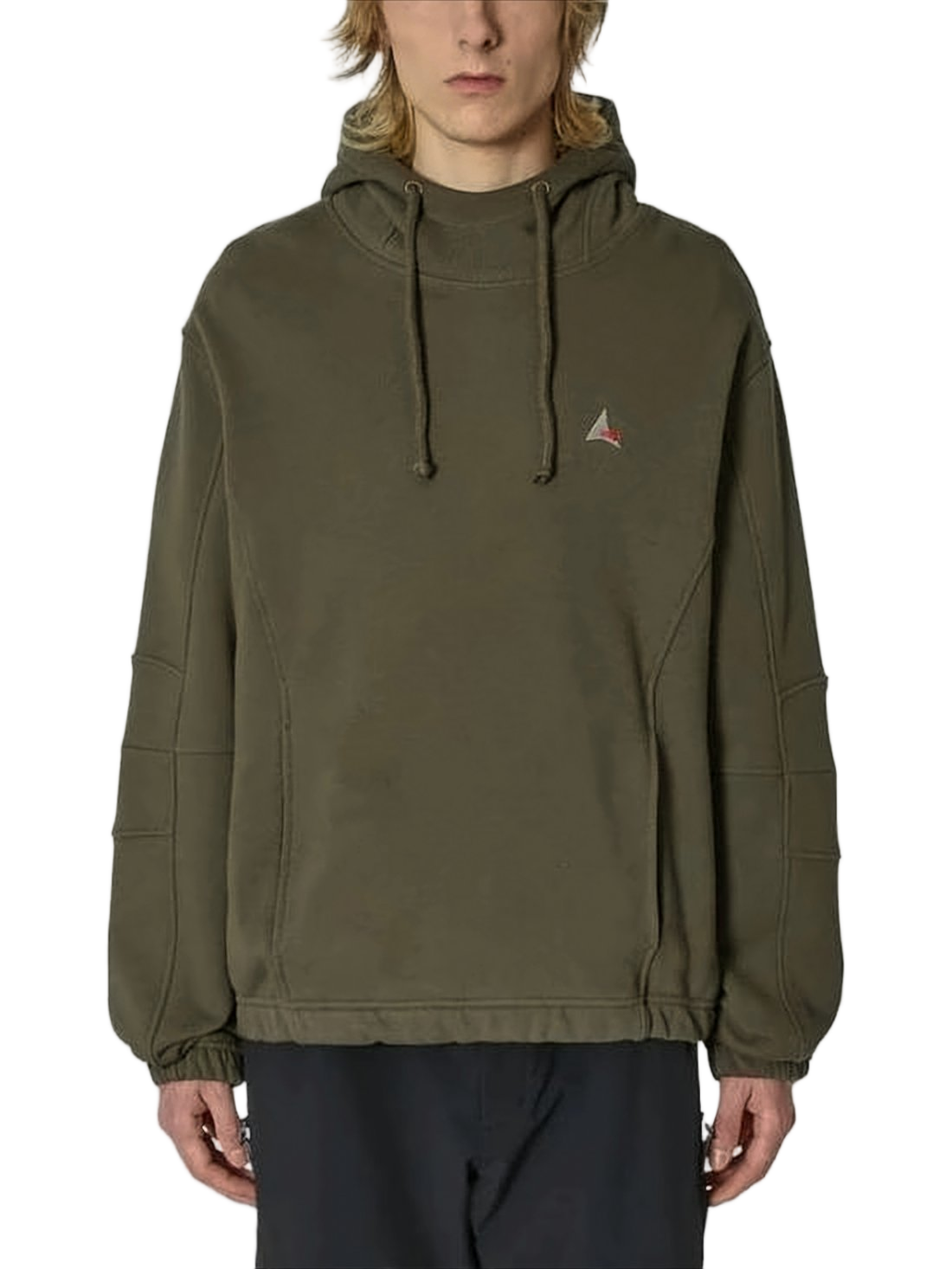 Relaxed Fit Pullover Hoodie With Drawstring Hood And Minimalist Design