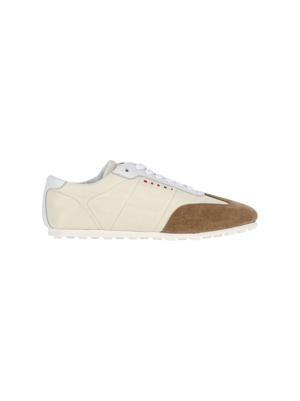 White Sneakers With Suede Accents