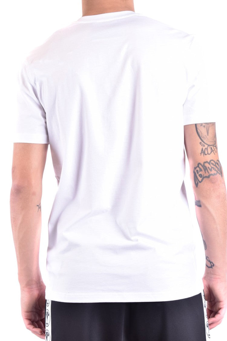 Classic White Tee With Bold Black Print