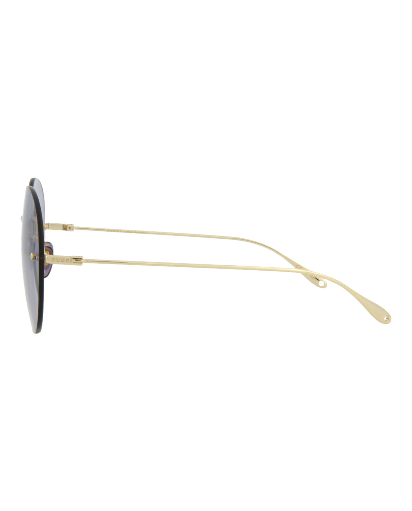 Round-Frame Metal Sunglasses