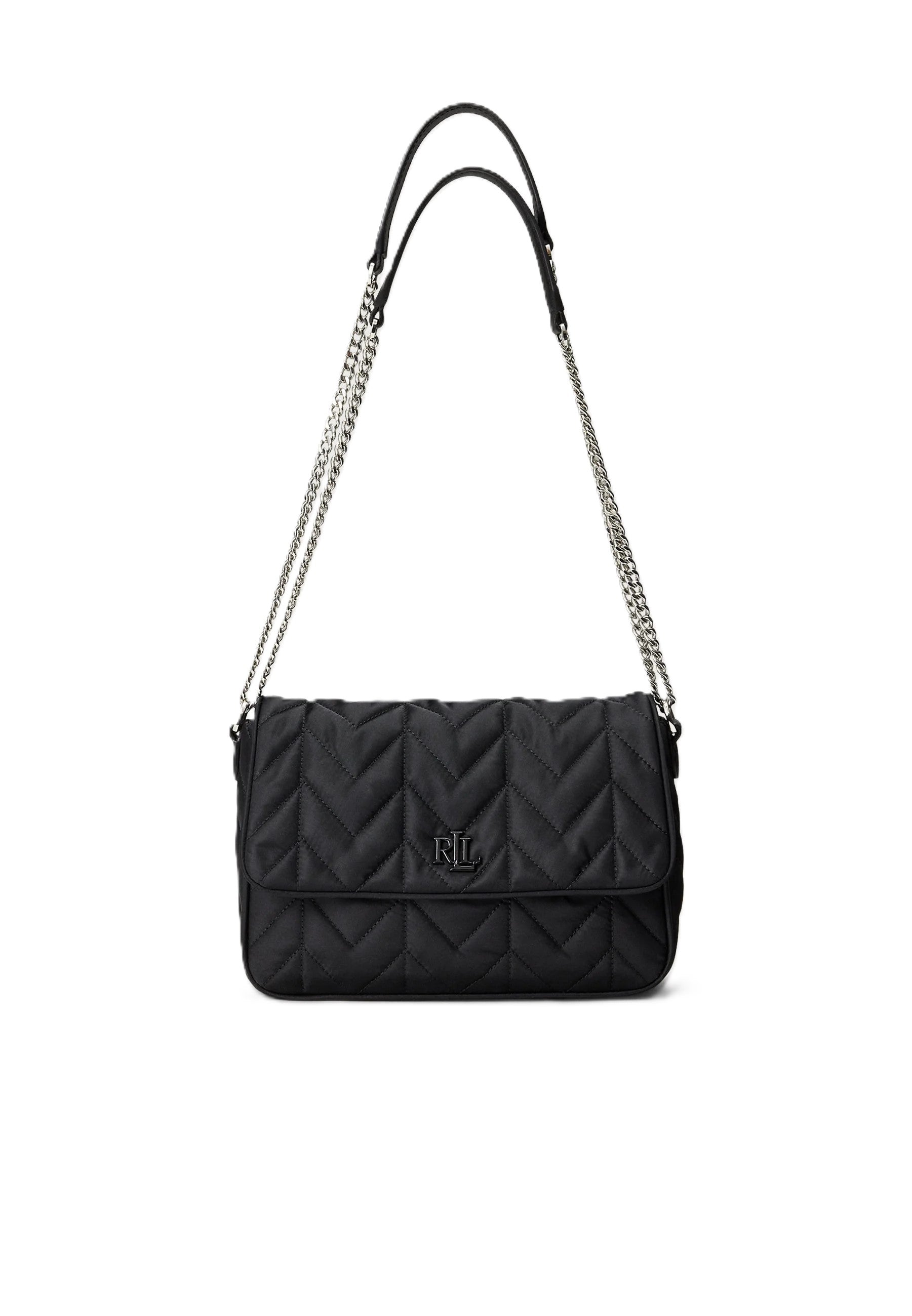 Black Stevie Recycled Messenger Shoulder Bag