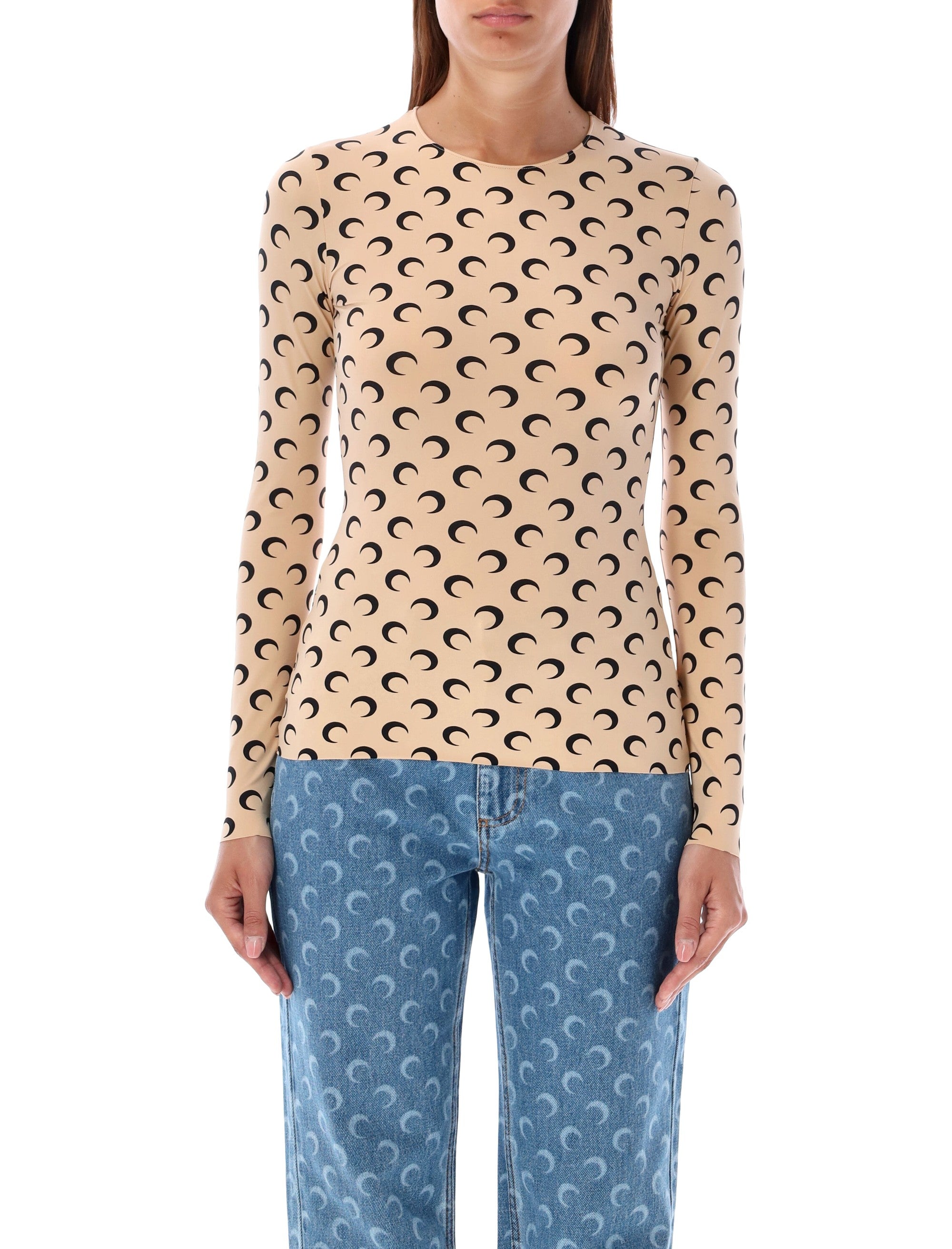 Moon Round Neck Second Skin Top