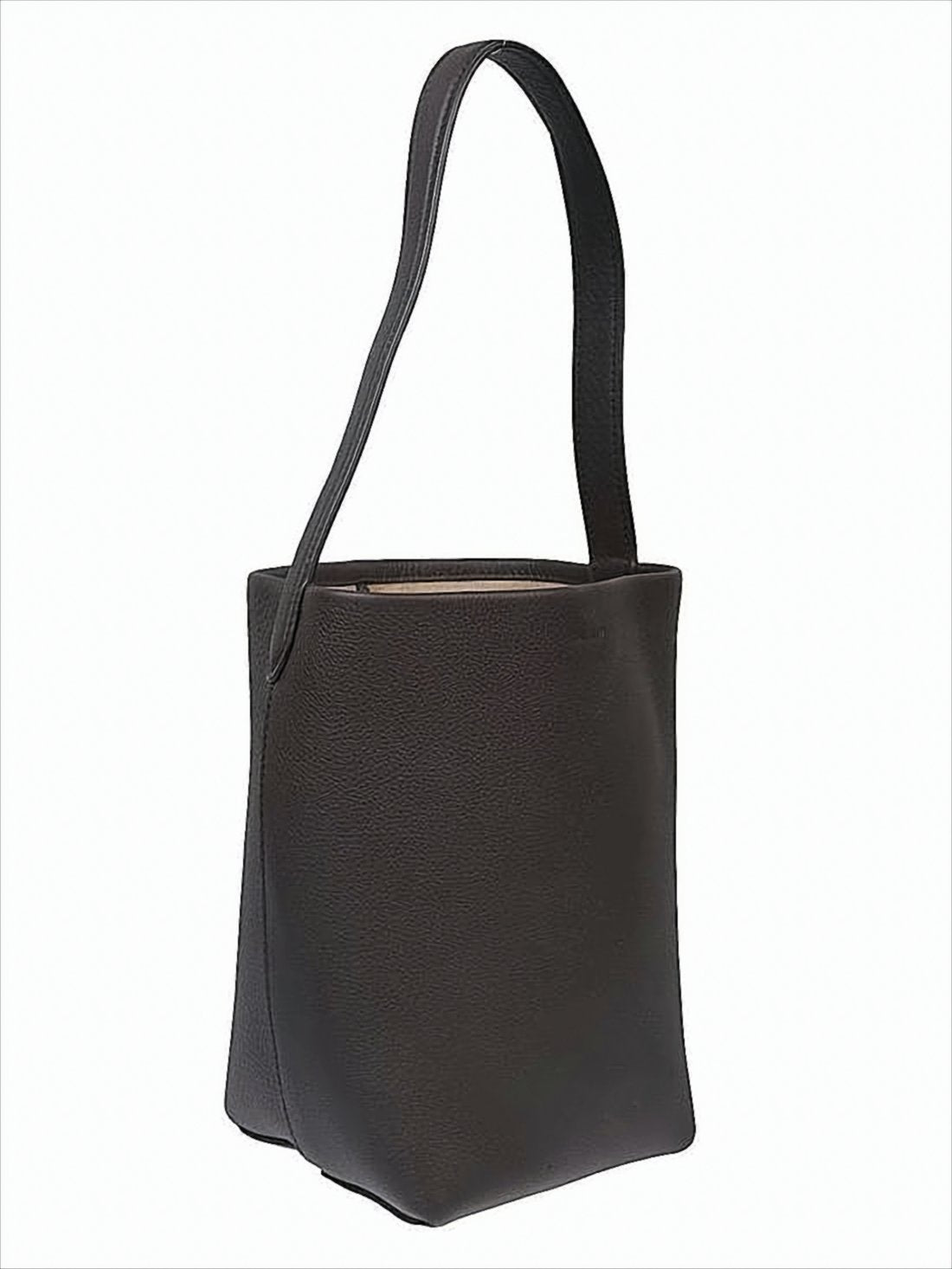 Textured Calf Leather Tote Bag