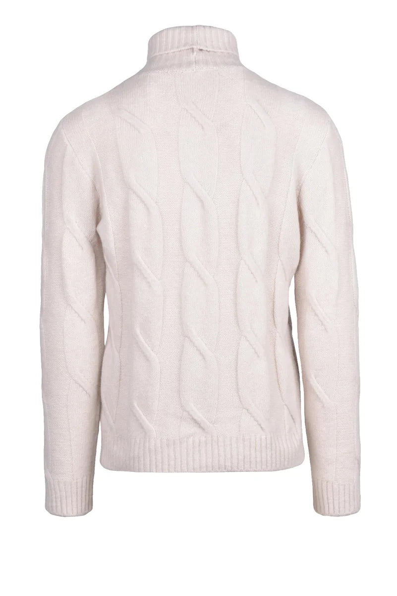 Cashmere Silk Crewneck Sweater - White