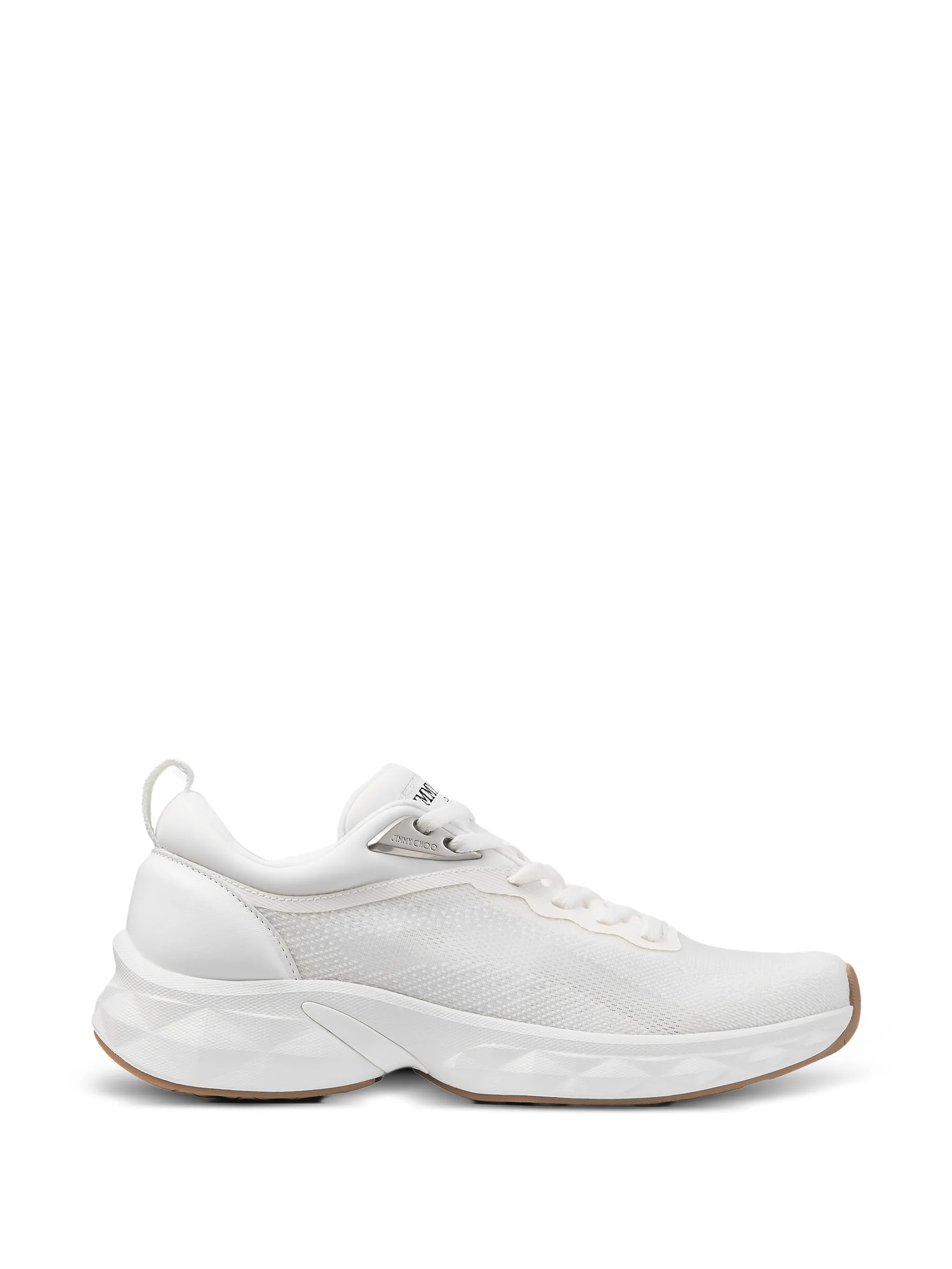White Diamond Sculpted Mesh Sneakers