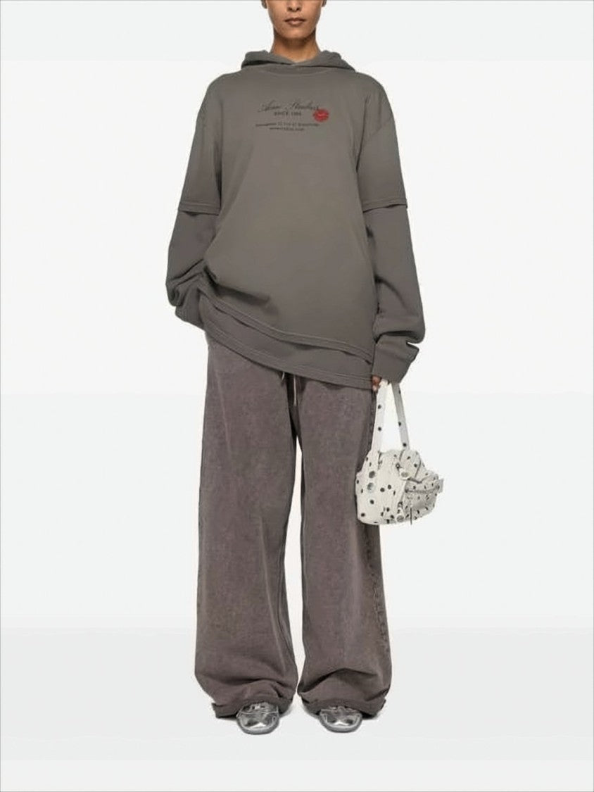 Oversized Cotton Hoodie with Subtle Logo