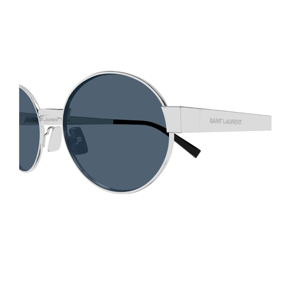 Sl 692 Linea Sl Logo Oval Silver Metal Sunglasses