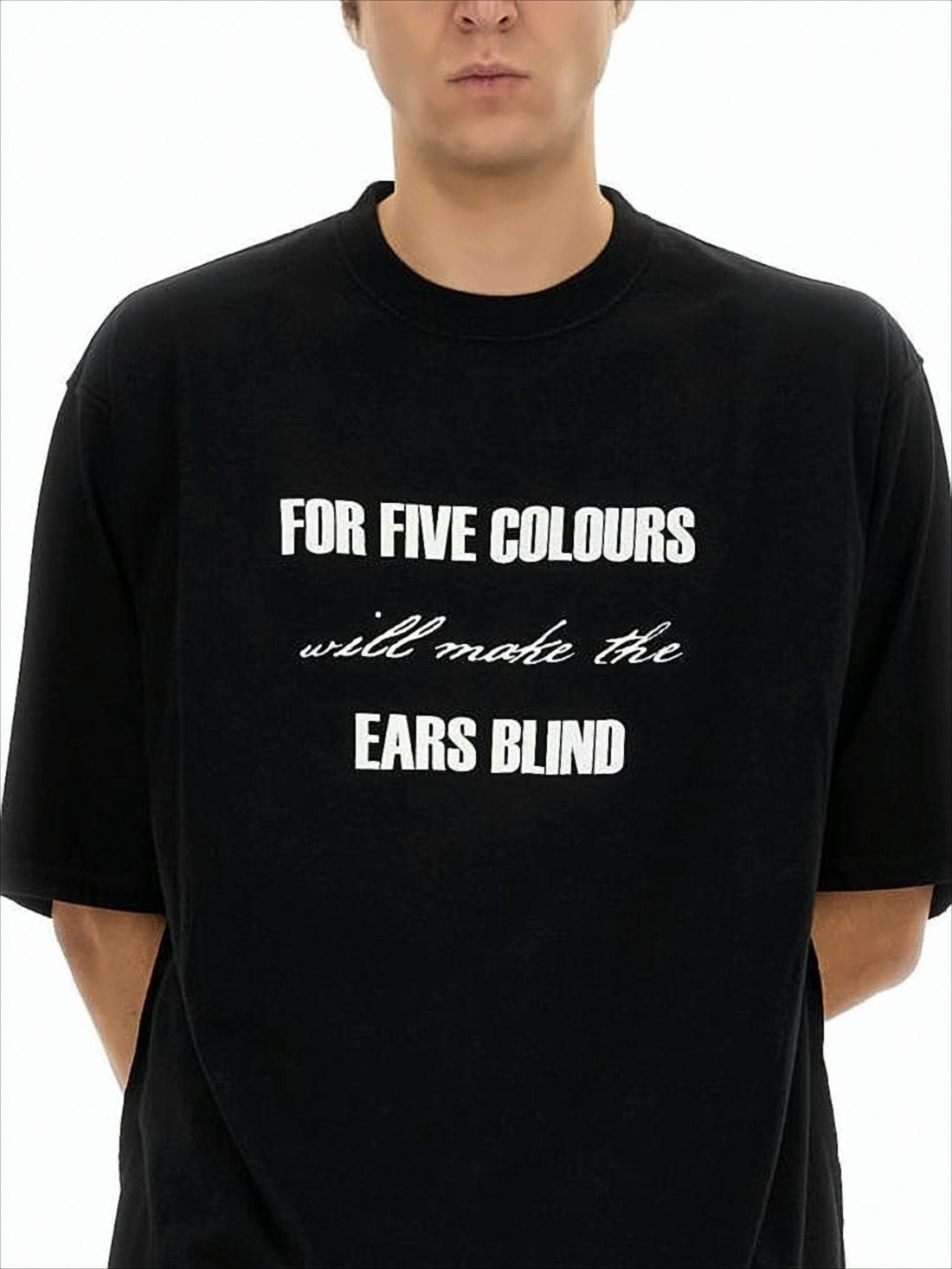 Relaxed Fit Black Graphic T-Shirt