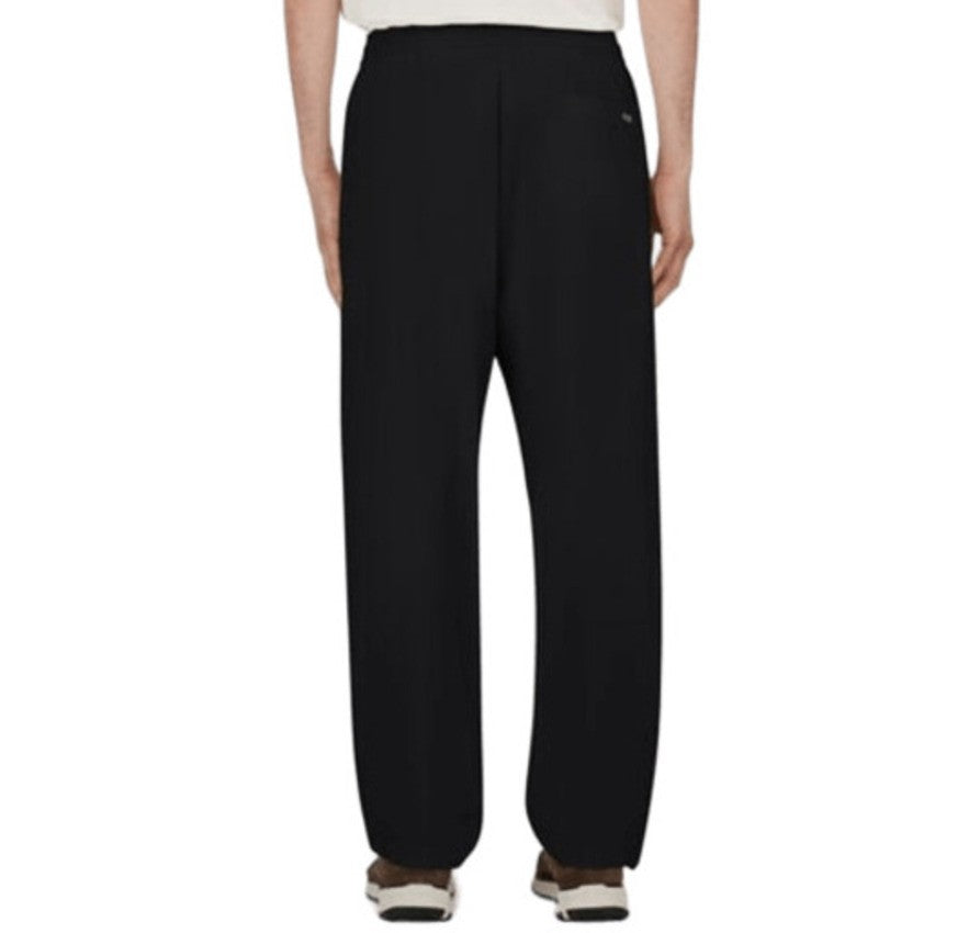 Versatile Black Trousers With Elastic Waistband